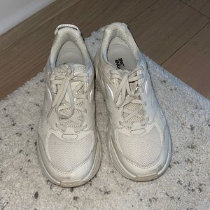 Cream Hoka One Running Shoes. Size 8.5